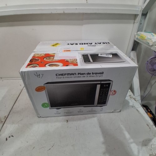 CHEFMAN 10 POWER LEVELS ECO MODE CHILD SAFETY LOCK COUNTERTOP MICROWAVE - 1000W - 1.1 CU.FT - STAINLESS STEEL - (MODEL:RJ55-SS-11-CK-CA) image 8