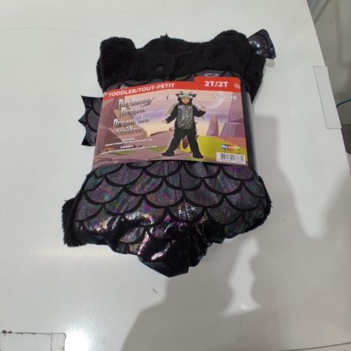 TODDLER ONE PIECE DARKNESS DRAGON COSTUME - 2T - BLACK image 2