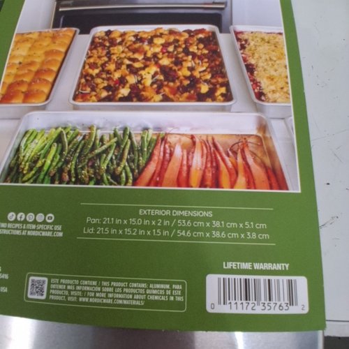 NORDIC WARE HALF SHEET PAN COVER - 21.1" X 15" X 2" - CLEAR image 5