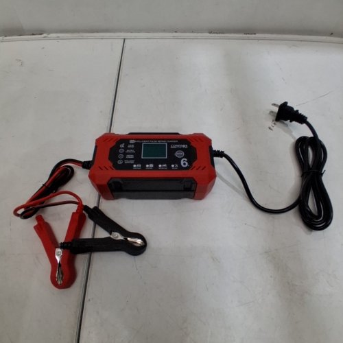 COREBOX 12V CAR BATTERY CHARGER & MAINTAINER - RED/BLACK (MODEL: H-6CS) image 3