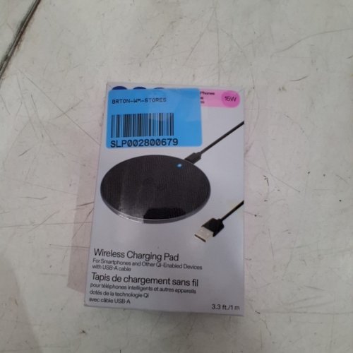 ONN WIRELESS CHARGING PAD FOR SMART DEVICES USB C - 15W - 3.3FT - BLACK - (MODEL: 51019125) image 4