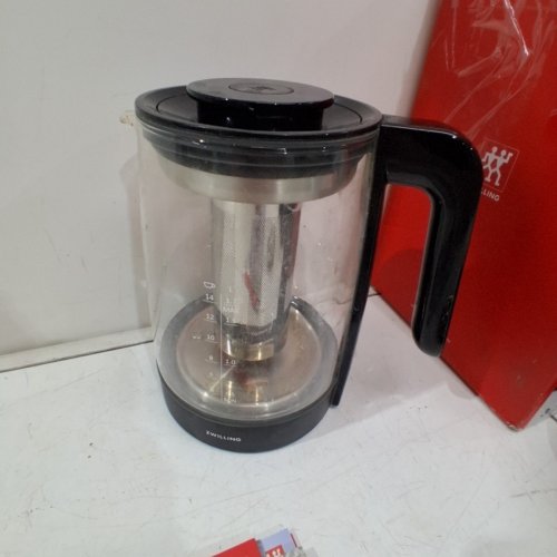 ZWILLING ENFINIGY 1.7L ELECTRIC KETTLE WITH STEEPER & DIGITAL DISPLAY - BLACK/CLEAR GLASS (MODEL: 53103-201) image 3