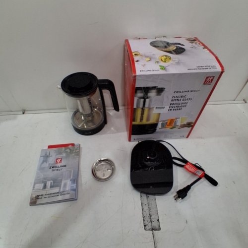ZWILLING ENFINIGY 1.7L ELECTRIC KETTLE WITH STEEPER & DIGITAL DISPLAY - BLACK/CLEAR GLASS (MODEL: 53103-201) image 5
