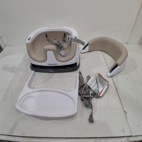 INGENUITY BABY BASE 2-IN-1 SEAT BOOSTER FEEDING SEAT - CASHMERE/WHITE image 2