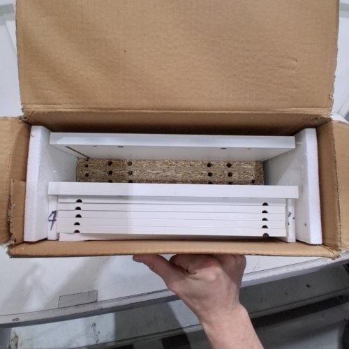 LITERATURE ORGANIZER WITH ADJUSTABLE SHELVES - 13.9" x 12" x 13" - WHITE (MODEL: ZD-26WJG07) image 2