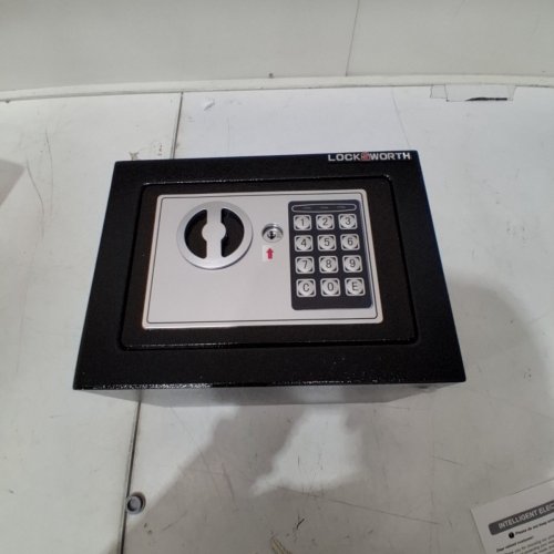 LOCKSWORTH ELECTRONIC DIGITAL SAFEBOX WITH FIREPROOF MONEY BAG - 0.25 CU. FT - BLACK (MODEL: AZ17604-BK) image 4
