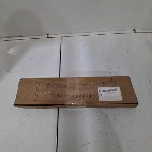 2PC STRING LIGHT POLES - 8FT -BLACK image 4