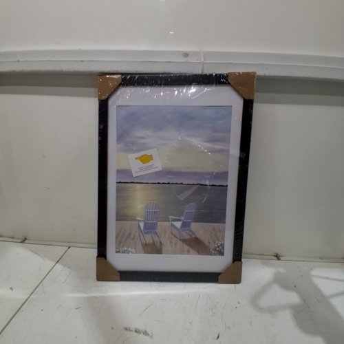 PLEXIGLASS FRAMED WALL ART - 14" X 20" - BLACK image 2