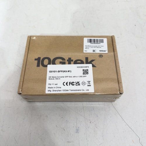 10GTEK GE GIGABIT ETHERNET MEDIA CONVERTER SFP SLOT WITH SFP MODULE - 1.25G, 550M (MODEL: G0101-SFP(KIT#1)) image 2