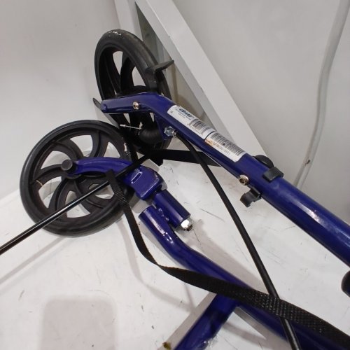 DRIVE MEDICAL FOUR WHEEL ROLLATOR WALKER WITH REMOVABLE BACK SUPPORT - BLUE (MODEL: 10257BL-1) image 3