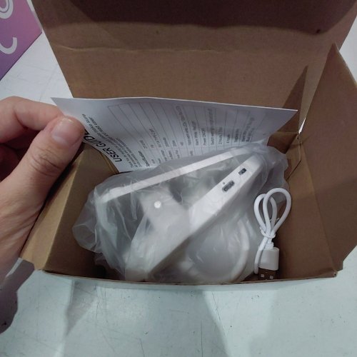 RECHARGEABLE CLIP-ON LED RED LIGHT LAMP - WHITE image 2