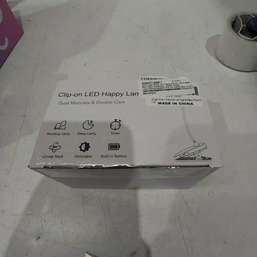 RECHARGEABLE CLIP-ON LED RED LIGHT LAMP - WHITE image 3