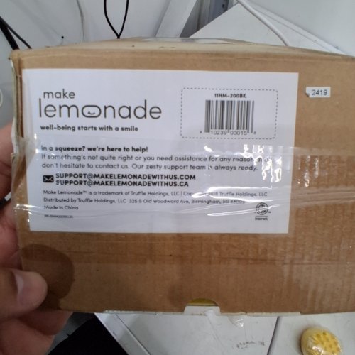 MAKE LOMONADE HANDHELD MASSAGER - BLACK (MODEL: 11HM-200BK) image 2