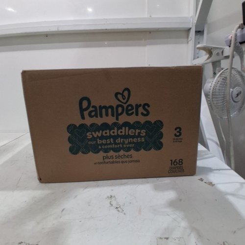 168PK PAMPERS SWADDLERS DISPOSABLE DIAPERS - SIZE 3 (16-28LBS) image 2