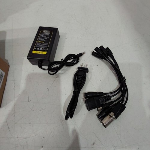 LITHIUM BATTERY CHARGER WITH MUTLIPLE PLUGS 42V - 5A - BLACK image 2
