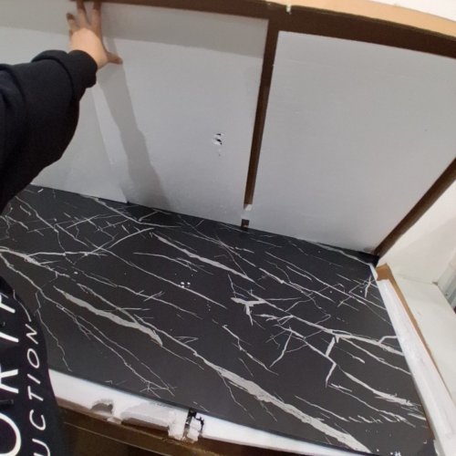 FZGHOME WASHER DRYER COUNTERTOP - 27.5" X 54" - BLACK MARBLE image 4
