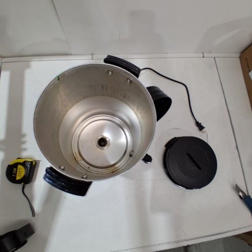 COMMERCIAL COFFEE URN DISPENSER/ELECTRIC BOILER FOR FAST BREWING - 40 CUPS - 120V - STAINLESS STEEL/BLACK (MODEL: FCMLA042) image 4
