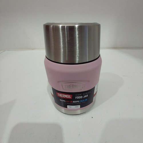 THERMOS ICON SERIES FOOD JAR WITH SPOON - 16 OZ - SUNSET PINK (MODEL: 8154) image 2
