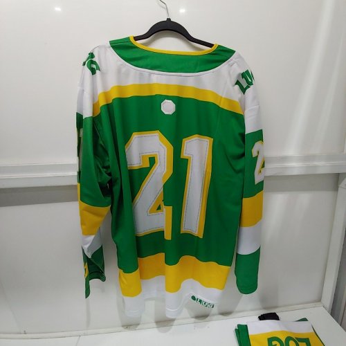 MENS LUG NORTHERN STARS HOCKEY JERSEY AND SOCKS - #21 - MEDIUM - GREEN image 5