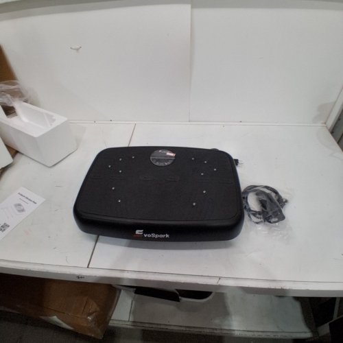 EVOSPARK REMOTE CONTROL VIBRATION PLATE EXERCISE MACHINE WITH BLUETOOTH - 450 LBS MAX - BLACK - (MODEL: CAJTF017D-A) image 3
