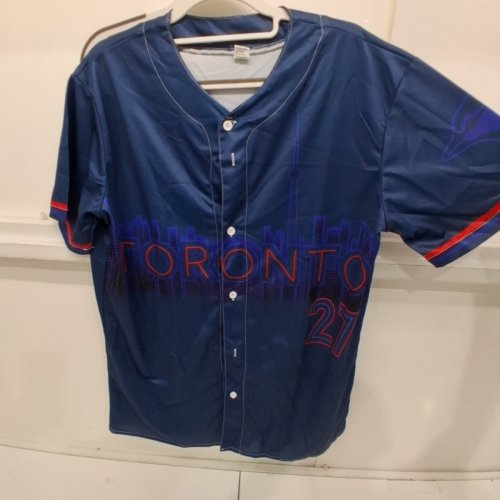 UNISEX TORONTO BLUE JAYS 27 BASEBALL JERSEY - 27 GUERRERO JR. - MEDIUM - BLUE image 2