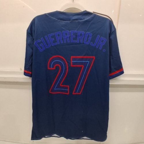 UNISEX TORONTO BLUE JAYS 27 BASEBALL JERSEY - 27 GUERRERO JR. - MEDIUM - BLUE image 3