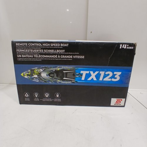BEZGAR REMOTE CONTROL SPEED BOAT - 32KPH | WATER ACTIVATED - BLUE | BLACK | YELLOW - (MODEL: TX123) image 4