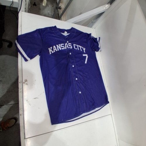 SERIOUS NESS KANSAS CITY BASEBALL JERSEY - LARGE - PURPLE image 2
