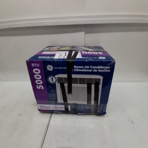 GE APPLIANCES ELECTRONIC WINDOW AIR CONDITIONER - 5,000 BTU - 150SQ.FT - WHITE (MODEL: AWAS05BWFC) image 6