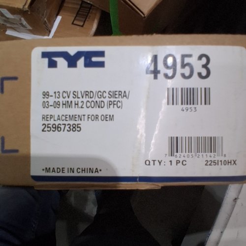 TYC AUTOMOTIVE CONDENSER FITS VARIOUS MODELS - (MODEL: 4953) image 6