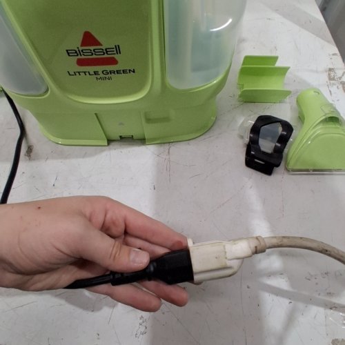 BISSELL LITTLE GREEN MINI CORDED PORTABLE CARPET AND UPHOLSTERY DEEP CLEANER WITH SELF-CLEANING TOUGH STAIN TOOL, HYDRORINSE TOOL (MODEL:4075B) image 2
