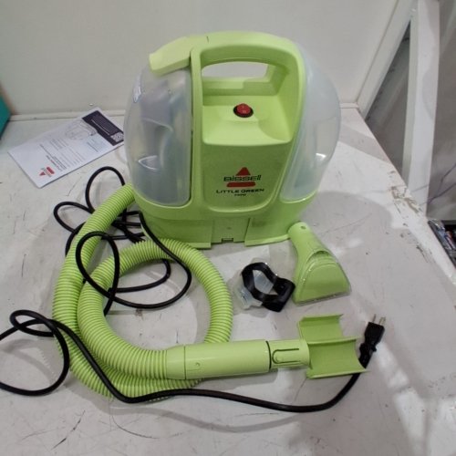 BISSELL LITTLE GREEN MINI CORDED PORTABLE CARPET AND UPHOLSTERY DEEP CLEANER WITH SELF-CLEANING TOUGH STAIN TOOL, HYDRORINSE TOOL (MODEL:4075B) image 3