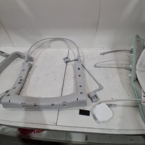 INGENUITY 3-IN-1 KEEP COZY GROW WITH ME VIBRATING BABY BOUNCER, ROCKER & CHAIR - 40LBS CAPACITY - WEAVER THEME GREY/WHITE/GREEN (MODEL: ‎12428) image 4