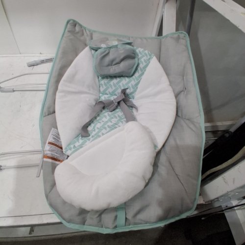 INGENUITY 3-IN-1 KEEP COZY GROW WITH ME VIBRATING BABY BOUNCER, ROCKER & CHAIR - 40LBS CAPACITY - WEAVER THEME GREY/WHITE/GREEN (MODEL: ‎12428) image 5