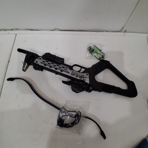 BARNETT WILDCAT CRX LIGHTWEIGHT TATICAL RECURVE CROSSBOW WITH RED/GREEN 3 DOT SCOPE, QUICK DETACH QUIVER & 2 HEADHUNTER BOLTS - 280 FPS - 66LBS - BLACK/RED (MODEL: BAR78232) image 2