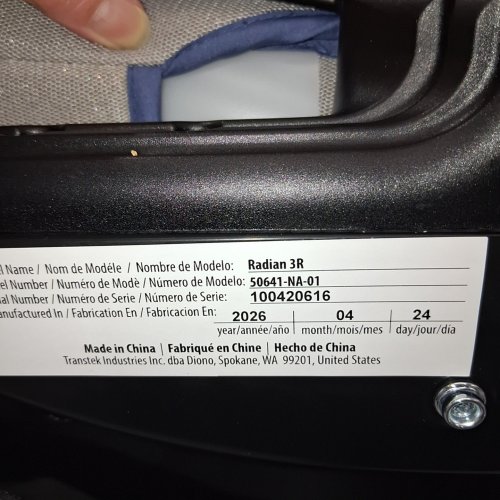 DIONO RADIAN 3R 3-IN-1 CONVERTIBLE REAR AND FRONT FACING CAR SEAT - 10 YEARS - BLUE (MODEL: 50641-NA-01) image 2