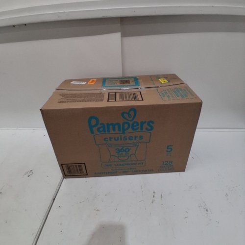 128PK PAMPERS CRUISERS 360 DIAPERS - SIZE 5 (27LB+) image 2