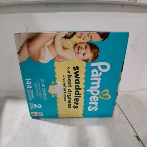 144PK PAMPERS SWADDLERS DISPOSABLE BABY DIAPERS - SIZE 2 (10-22LBS) image 3