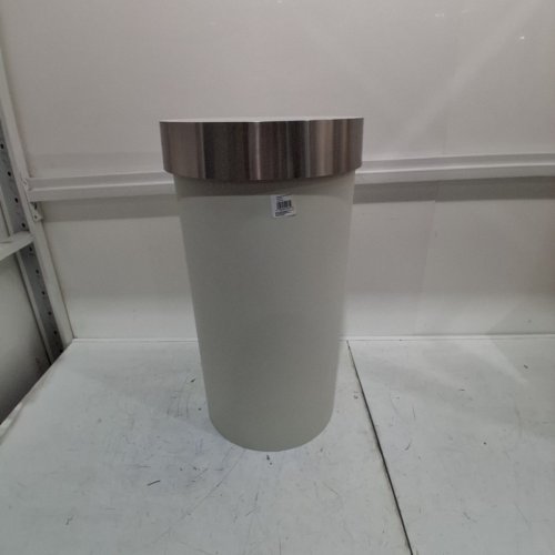 UMBRA VENTO OPEN TOP TRASH CAN - 30" - 16.5 GAL/62L - SAND/NICKEL (MODEL: 1013048-1313-REM) image 2