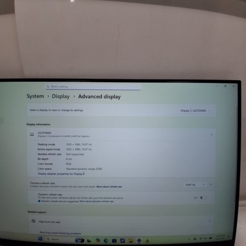 SAMSUNG S3 27" FULL HD MONITOR WITH EYE SAVER - 100HZ - BLACK - (MODEL: S27D300GAN) image 2