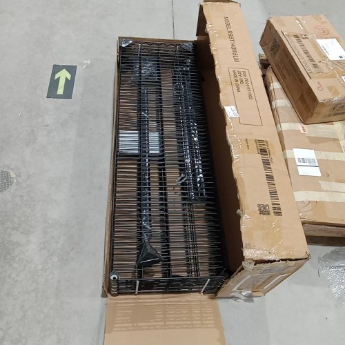 REIBII HEAVY DUTY METAL WIRE SHELVING - 3200LBS CAPACITY - 71" - BLACK (MODEL: RBBT140W5LM) image 3