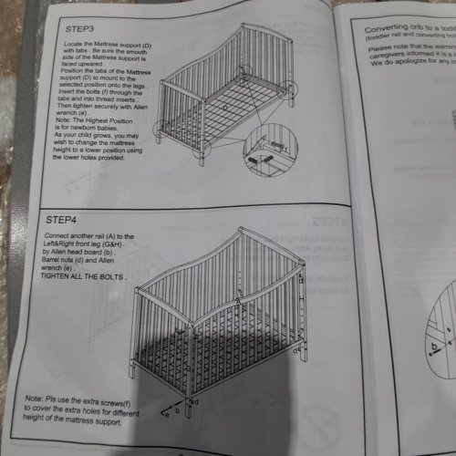 DREAM ON ME CHELSEA 5-IN-1 CONVERTIBLE CRIB - 53" X 29" X 38" - STORM GREY (MODEL: 680) image 3