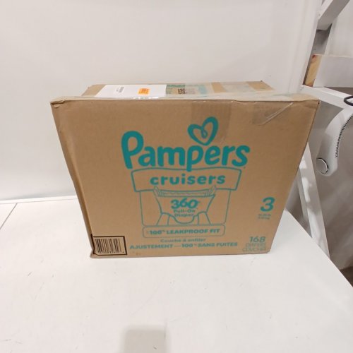 168PK PAMPERS CRUISERS DISPOSABLE BABY DIAPERS - SIZE 3 (16-28LBS) image 3