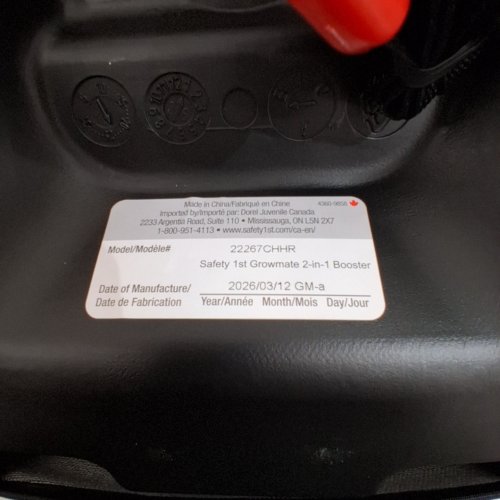 SAFETY 1ST GROWMATE 2-IN-1 BELT-POSITIONING BOOSTER CAR SEAT - 40–100LBS - HEXAGON HORIZON BLACK (MODEL: 22267CHHR) image 2