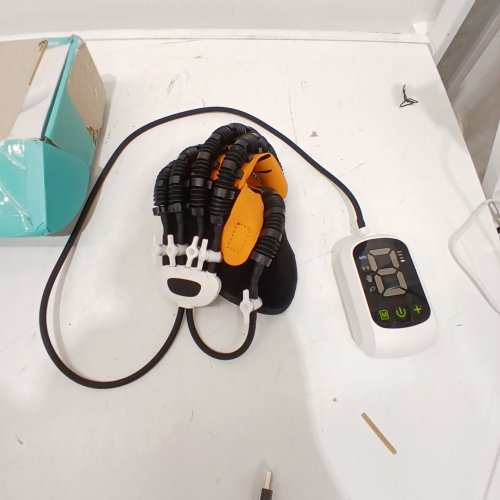 REHABILITATION ROBOT GLOVES - left handed - BLACK / ORANGE (MODEL: SK22) image 2