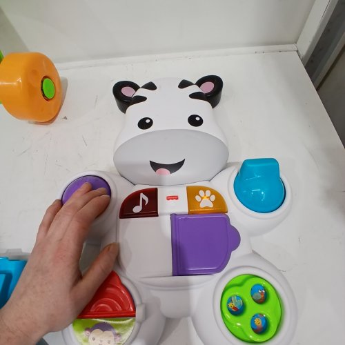 FISHER-PRICE LEARN WITH ME ZEBRA WALKER INTERACTIVE TOY - (MODEL: FPL37-9463) image 2