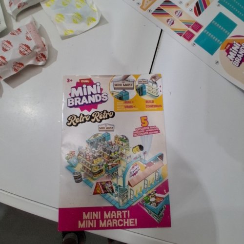 ZURU MINI BRANDS RETRO MINI MART COLLECTIBLE PLAYSET - YELLOW/TURQUOISE (MODEL: 77764) image 3
