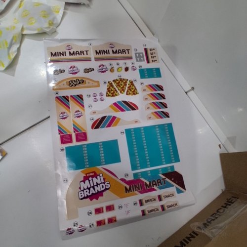 ZURU MINI BRANDS RETRO MINI MART COLLECTIBLE PLAYSET - YELLOW/TURQUOISE (MODEL: 77764) image 4