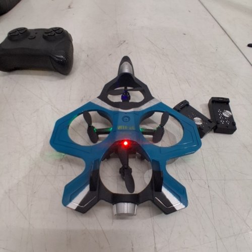 QUADCOPTER FIGHTER STUNT REMOTE CONTROL JET - BLUE/BLACK (MODEL: 4D-V50) image 6