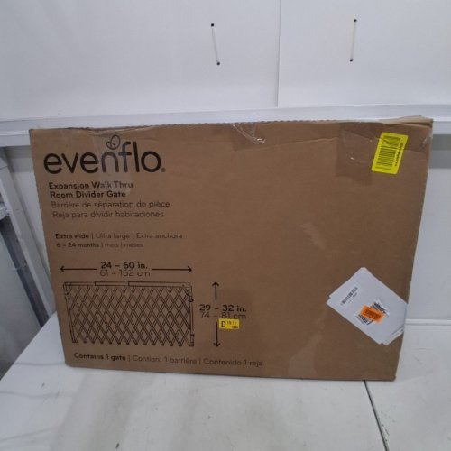 EVENFLO EXPANSION WALK THRU ROOM DIVIDER GATE, EXTRA WIDE AND ULTRA LARGE - FITS OPENINGS 24"-60"W X 29"-32"H - TAN (MODEL: 160) image 3